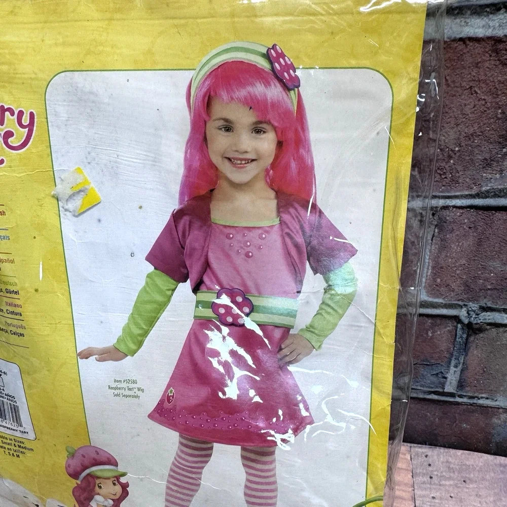 Strawberry Shortcake Raspberry‎ Tart Child Costume Size S Small 4-6 Age 3-4